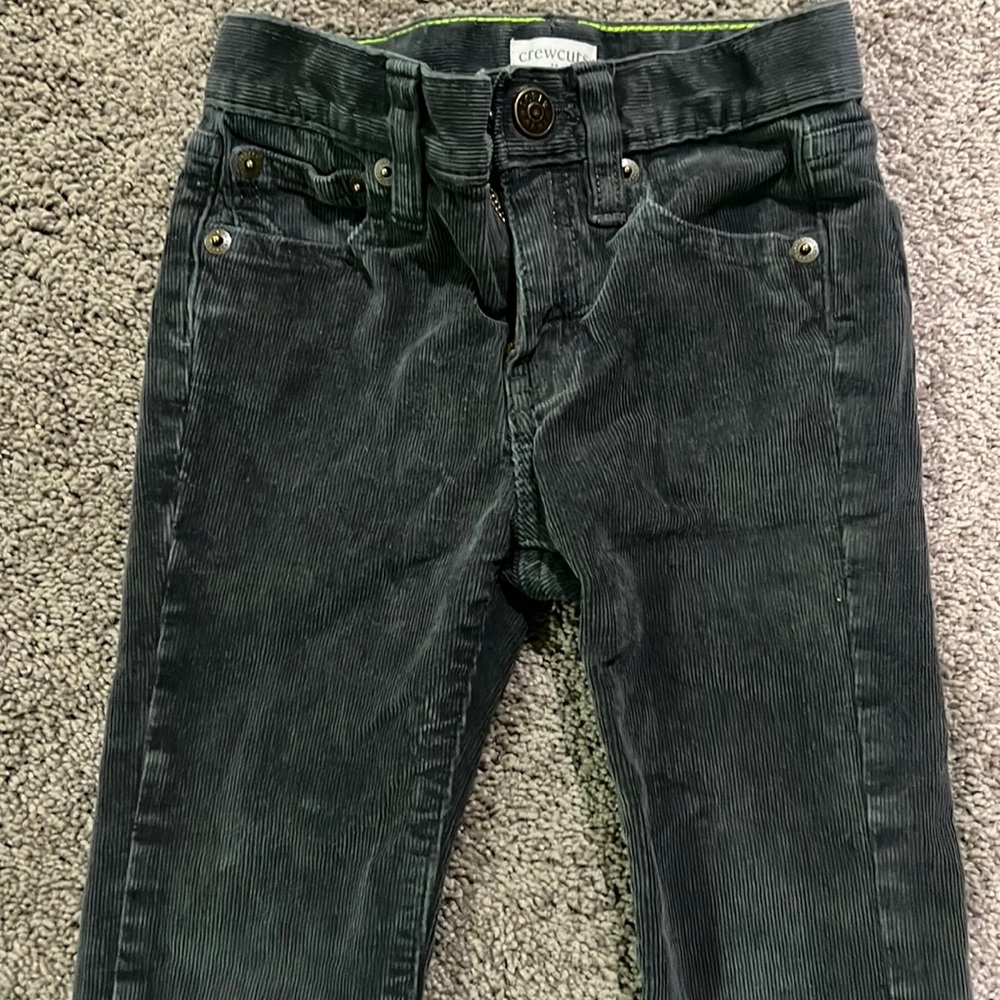 Boys J crew Crewcuts size 3 gray Corduroy pants
